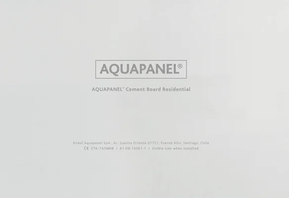Knauf - AQUAPANEL® CEMENT BOARD RESIDENTIAL - Foto placa Aquapanel Residential