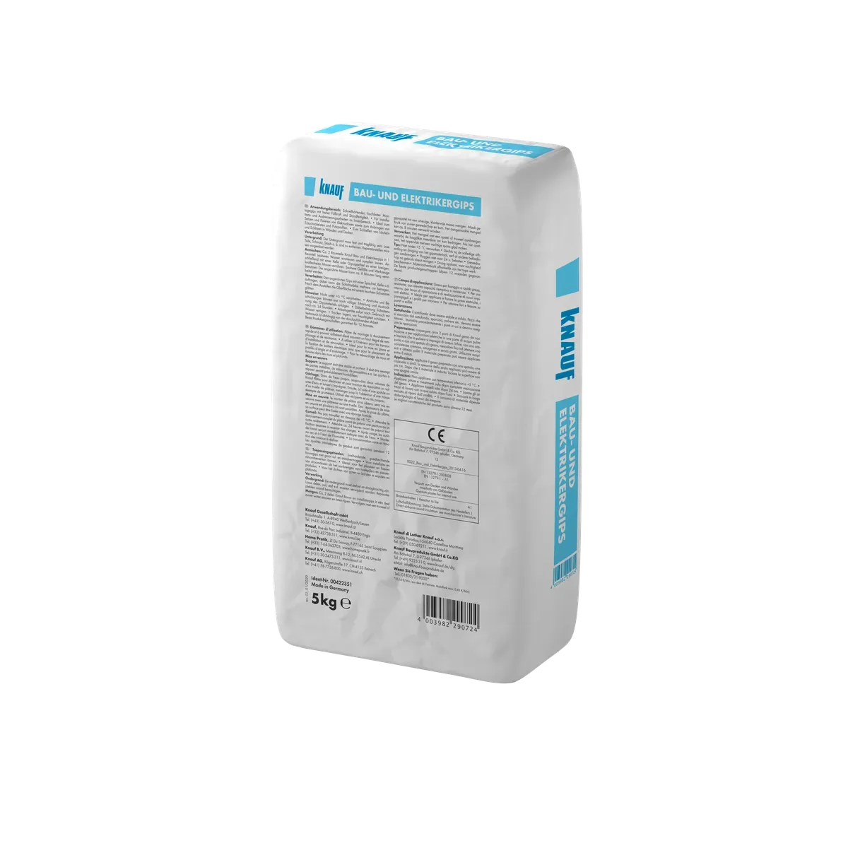 Knauf - Bau- und Elektrikergips - 4003982290724_Bau-und-Elektrikergips_back_5kg