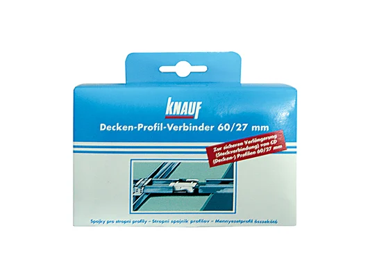 Knauf - Συνδετήρας Μ για CD-Προφίλ 60/27 - 86352 ΣΥΝΔΕΤΗΡΑΣ Μ ΓΙΑ CD 60 27 15 ΤΕΜ