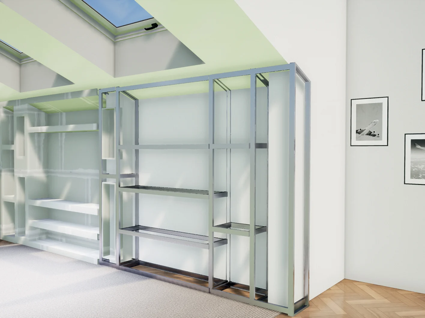 render stato lavori libreria