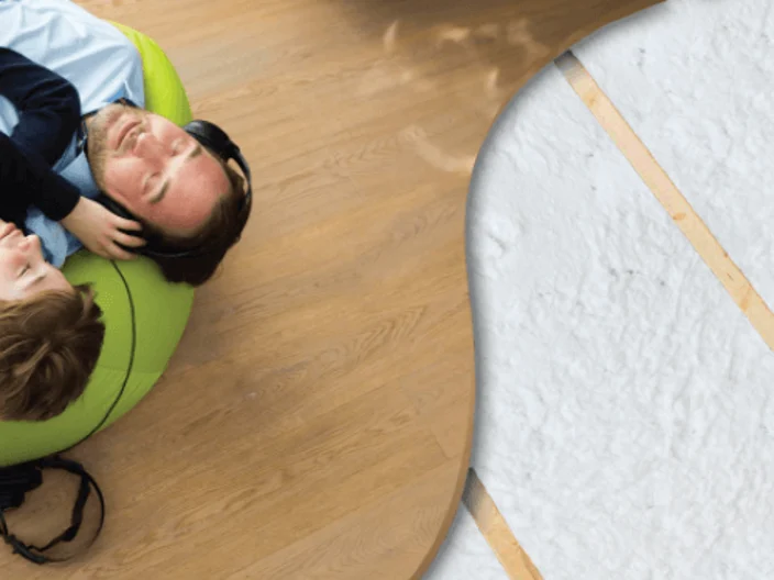 Floor with supafil insulation