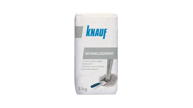 Knauf - Schnellzement - Schnellzement - Ypač greitai kietėjantis specialus cementinis mišinys