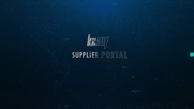 KNAUF SUPPLIER PORTAL