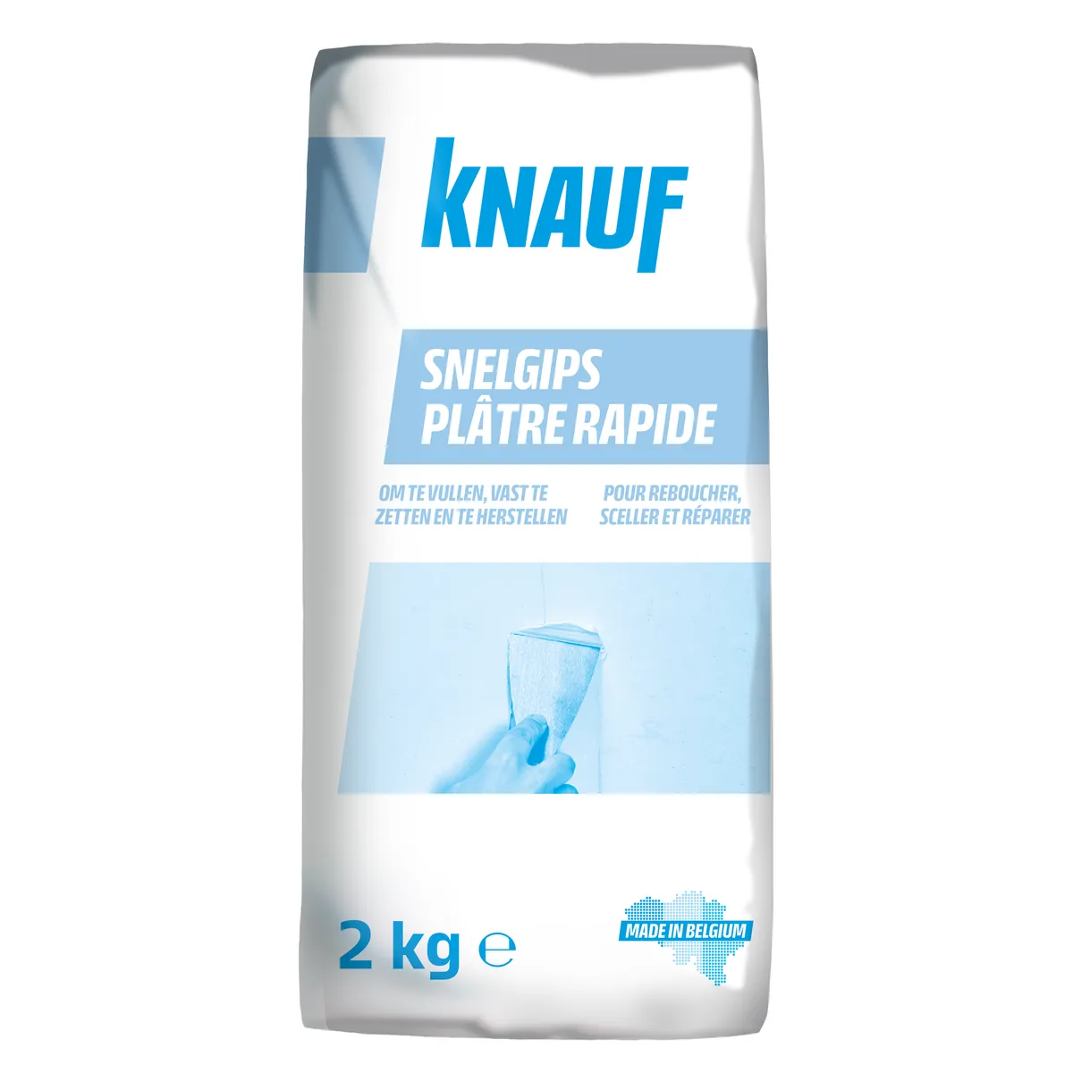 Knauf - Plâtre à prise rapide - Plâtre rapide 2kg_PACK-PROD_C1N1
