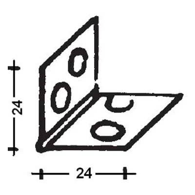 Knauf - Profil perforat din aluminiu - Imagine-profil-coltar-din-aluminiu-perforat