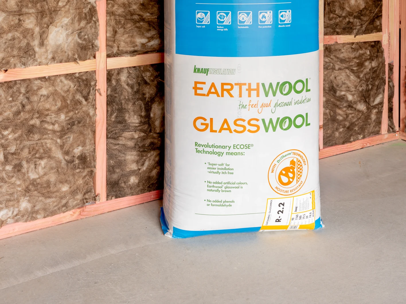 Earthwool Glasswool R2.2