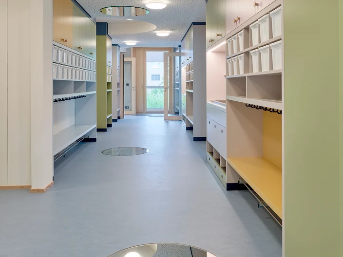 Kindertagesstätte Schneckenwiese Seuzach Garderobe