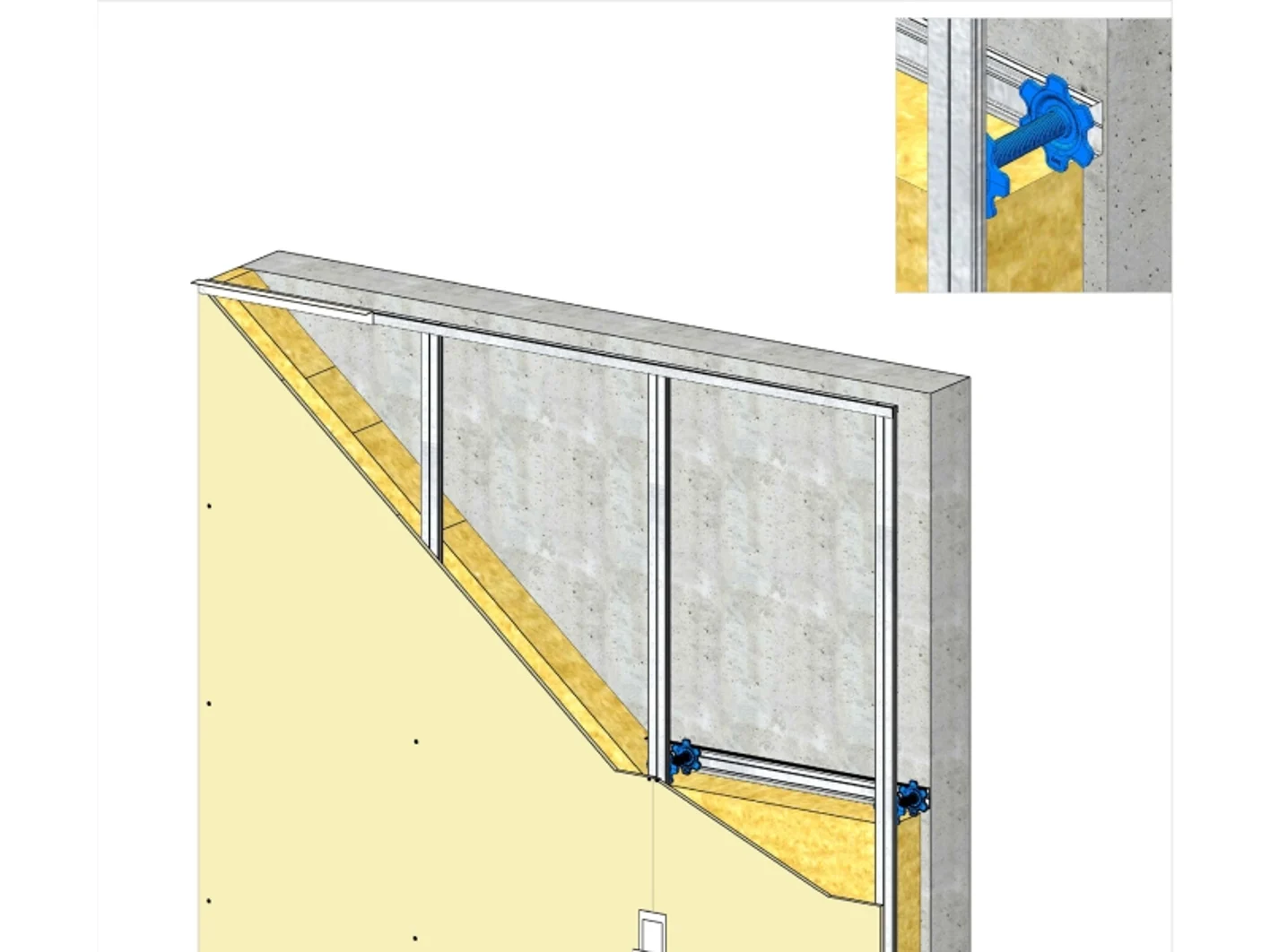 Système contre-cloison Knauf Easy Click