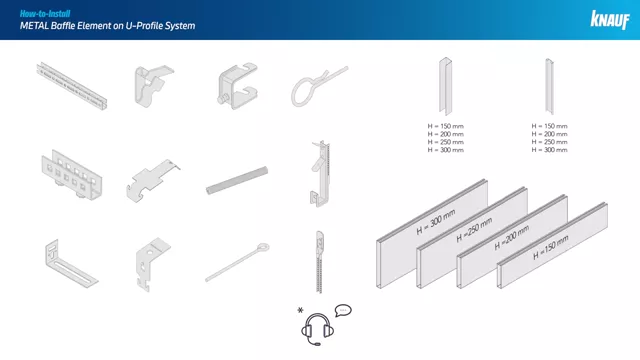 METAL Baffle Element installation video 