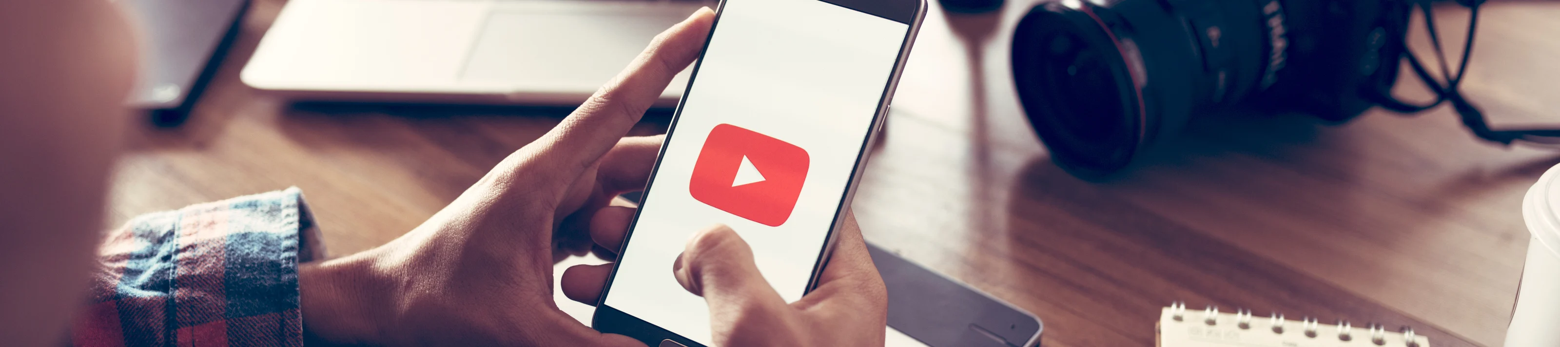 Creative or producer planning about his upload video to youtube