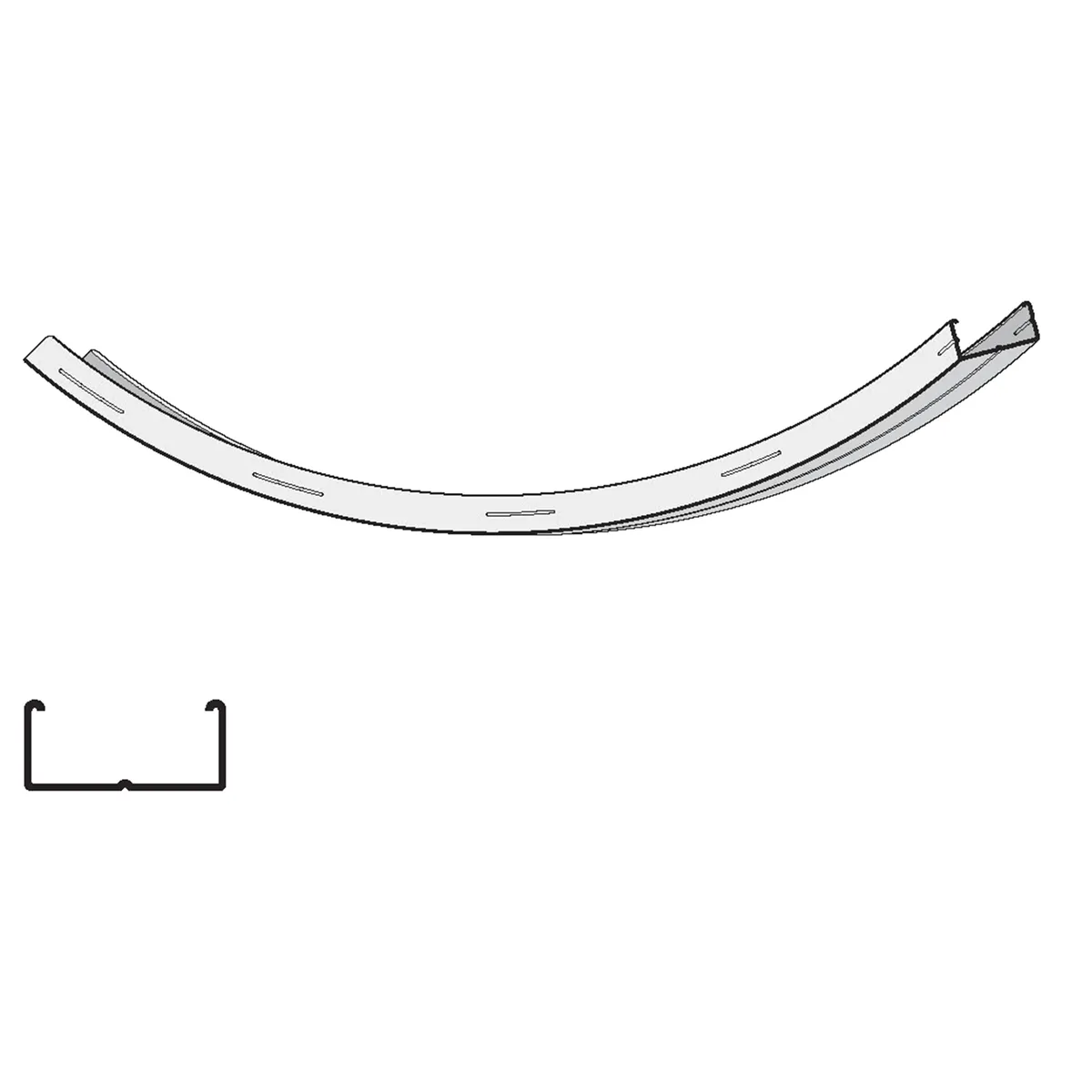 Knauf - Knauf CD 60/27/0,6 cintré convexe - Profilé CD convexe
