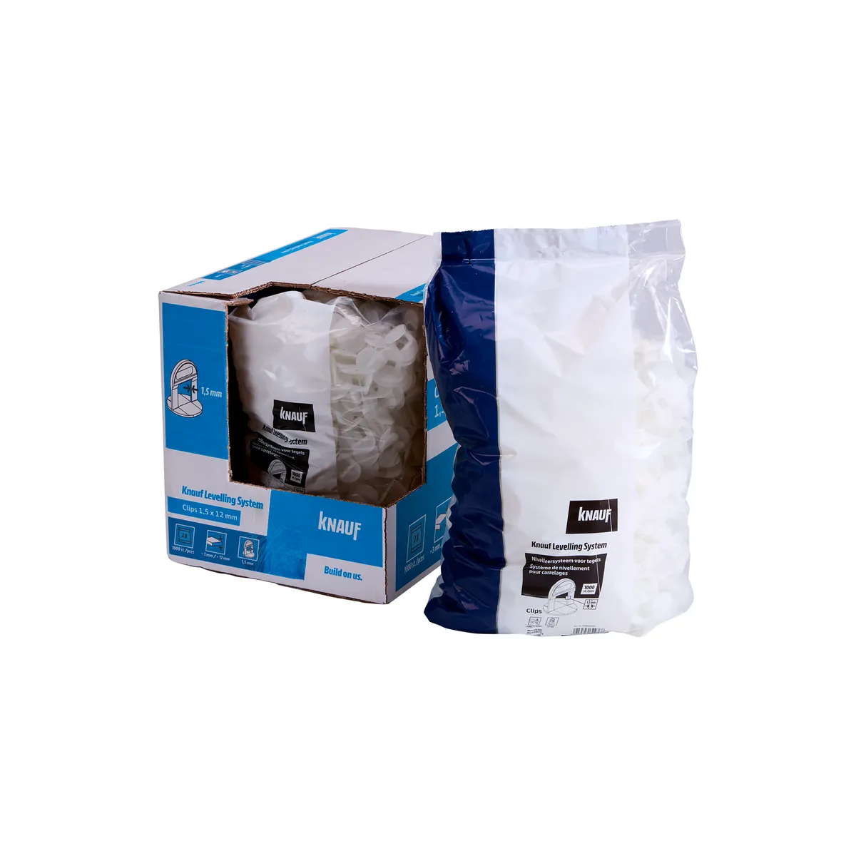 Knauf - KLS Clips 1,5 mm x 12 mm - Clips KLS 1,5 mm x 12 mm_1000pces_PACK-PROD_C1C0