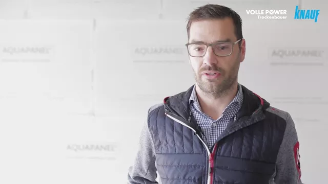 Knauf - AQUAPANEL® Cement Board Indoor 12,5 LEF  - KNA_AQUAPANEL Video Oberkassel FIN Logo