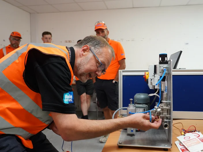 Knauf UK and Ireland Safety Day 2025 - Knauf employee demonstration