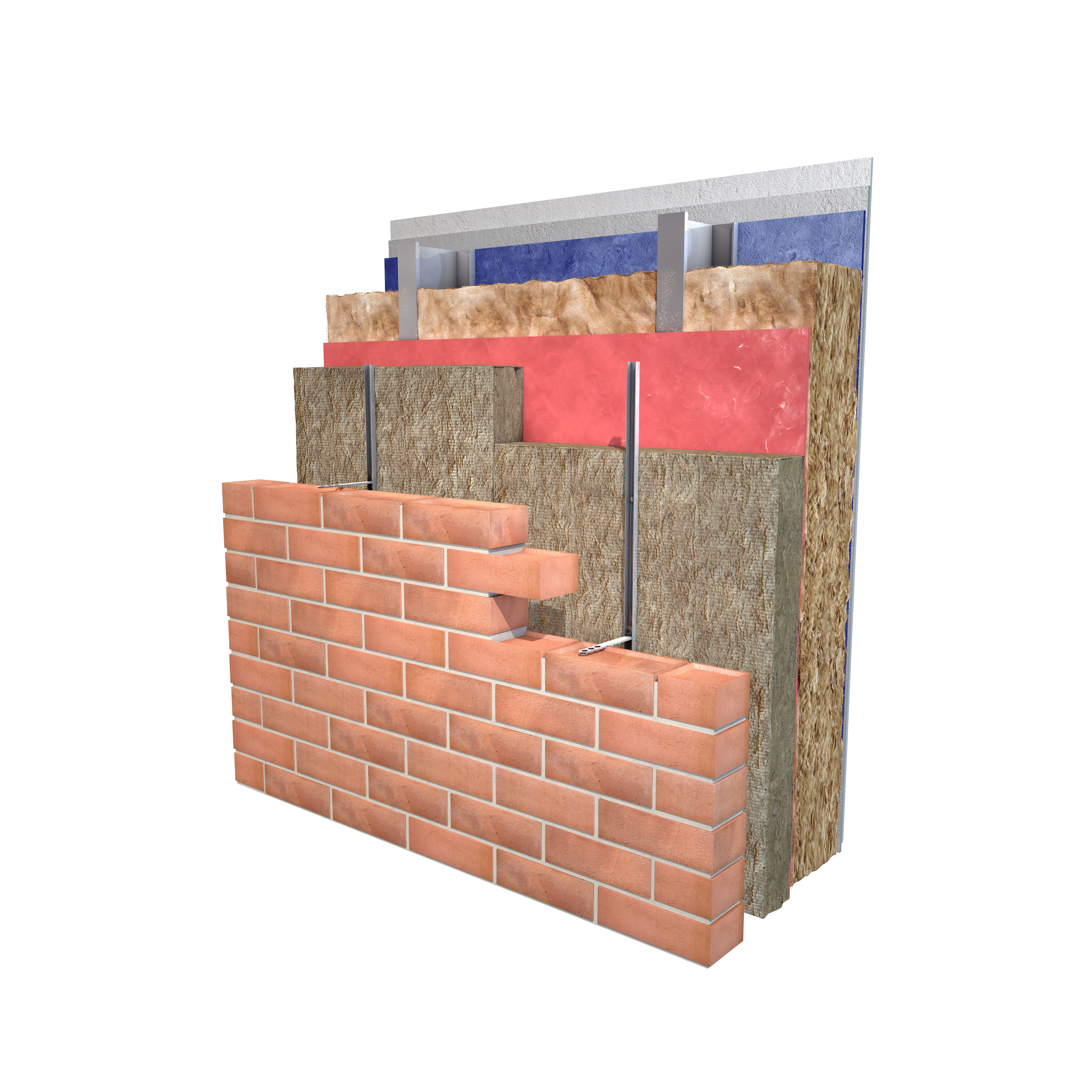 Knauf-Insulation-Rainscreen-Steel-Frame-With-Masonry-2
