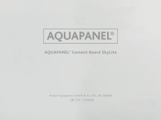 Knauf - AQUAPANEL® ცემენტის დაფა SkyLite - 11805 AQUAPANEL Cement Board SkyLite