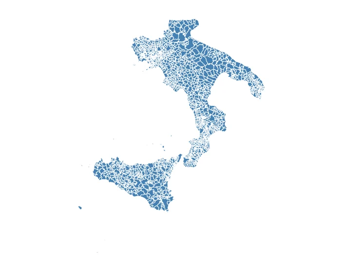 Mappa Sud Italia