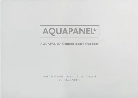 Knauf - AQUAPANEL® Cement Board Outdoor - AQUAPANEL® Cement Board Outdoor front