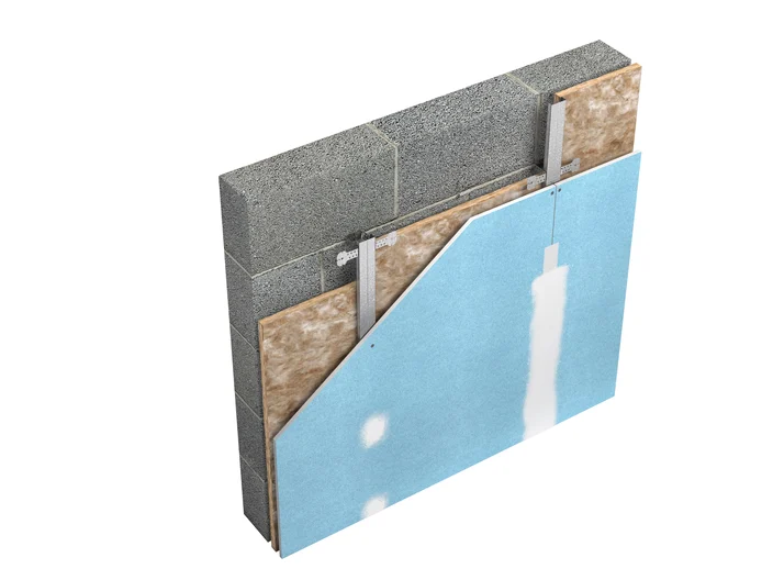 Wall_Liner_1_Layer_Soundshield_Pluse_with Insulation_Blockwork b