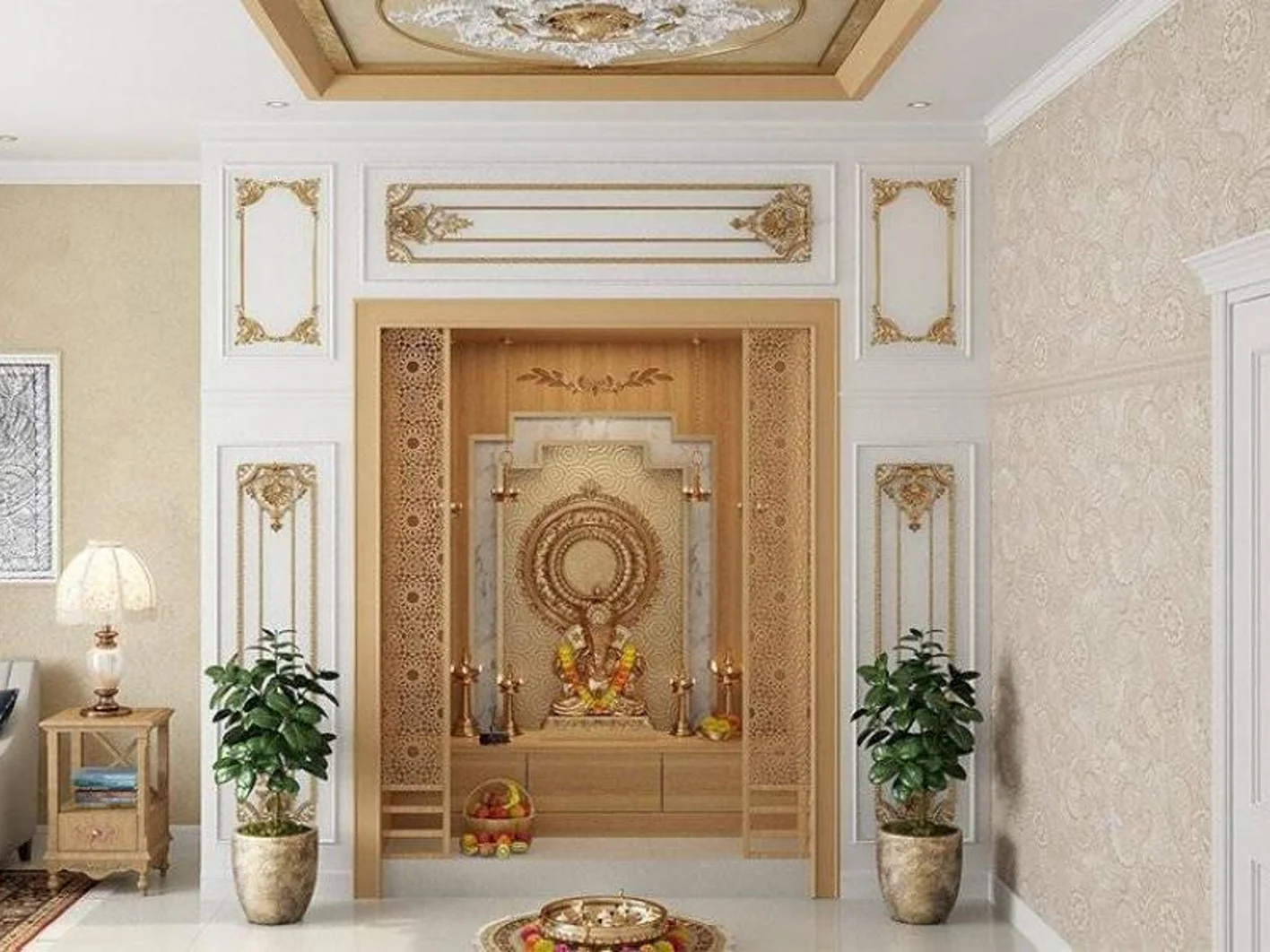 Trần thạch cao phòng thờ - 24