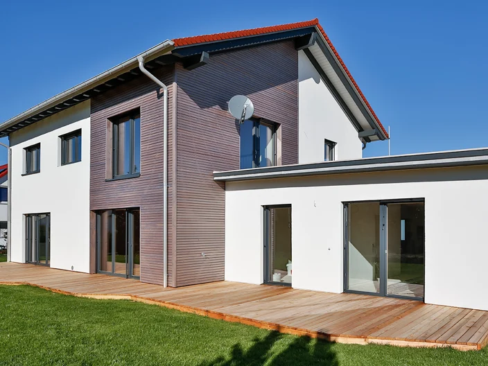 Holzbau Referenz  Wärmedämmung eines Einfamilienhauses