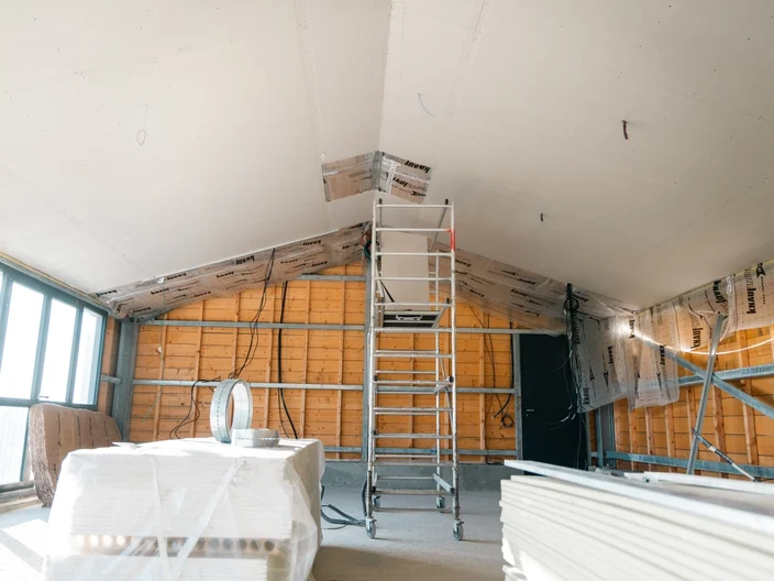chantier bande de jonction d'angle