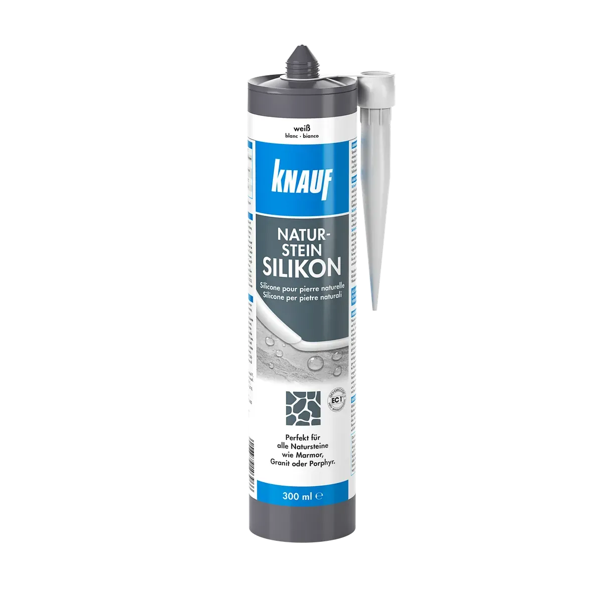 Knauf - 4006379103966_Naturstein-Silikon_front_300ml_weiss