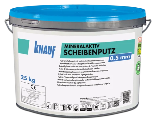 Knauf - MineralAktiv Scheibenputz 0.5 - Mineral Aktiv Scheibenputz 25kg 0,5mm