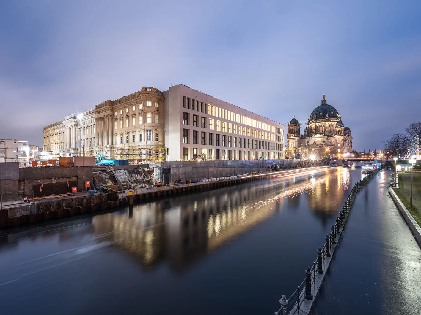 Referenz Stadtschloss Berlin Außenansicht Beleuchtet