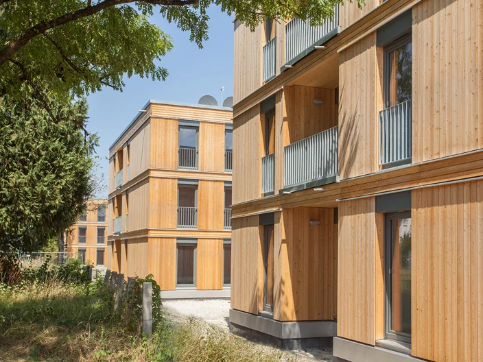 Holzbau Referenz  Wohnquartier in München
