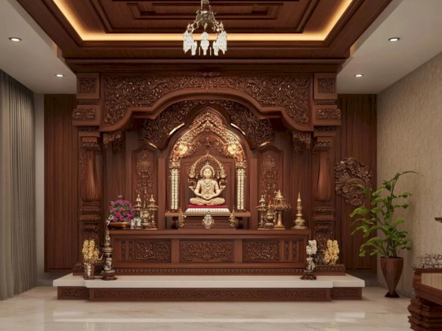 Trần thạch cao phòng thờ - 20
