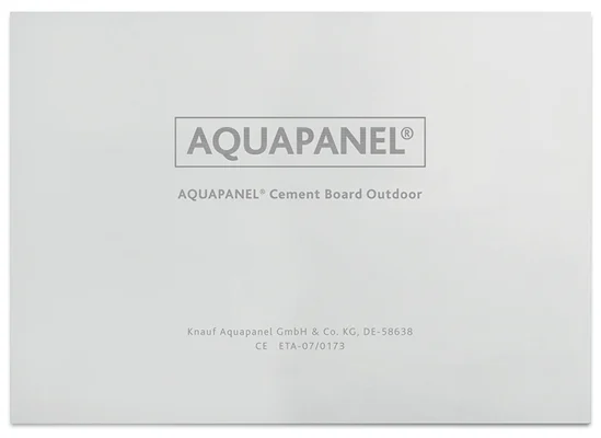 Knauf - Chapa de Cimento AQUAPANEL®  Outdoor - Knauf  AQUAPANEL Chapa de Cimento Outdoor