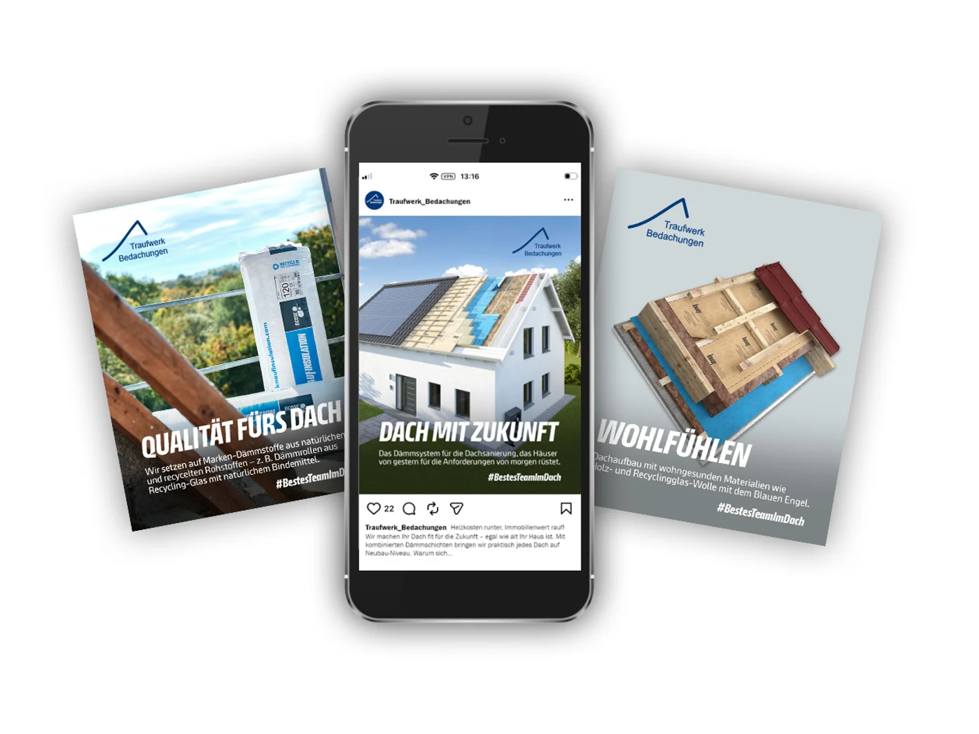 Mockup Dachoffensive Social Media Paket