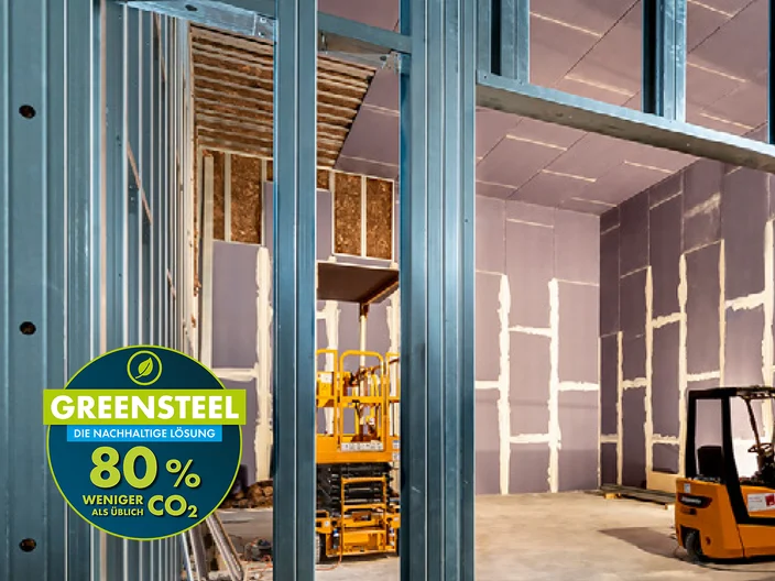 Stahl-Leichtbau Header mit Greensteel