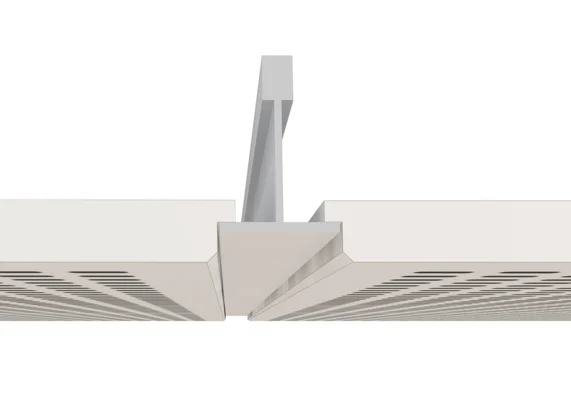 Knauf - Belgravia Tangent S24 - Belgravia - Akustinė, segmentinė gipskartonio plokštė, skirta surenkamosioms luboms - 1