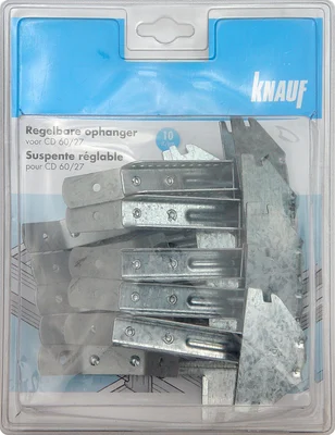 Knauf - Suspente réglable pour CD 60/27 (blister) - Suspente réglable pour CD 60/27 (blister) - Regelbare ophanger voor CD 60/27 (blister)