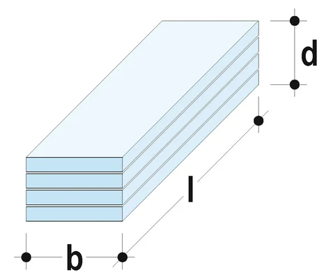 Knauf - Plattenstreifen verleimt 50 mm - Plattenstreifen 4x-Verleimt