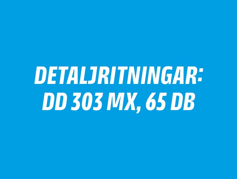Knauf Sverige Detaljritningar Cards DD 303 Mx, 65 dB