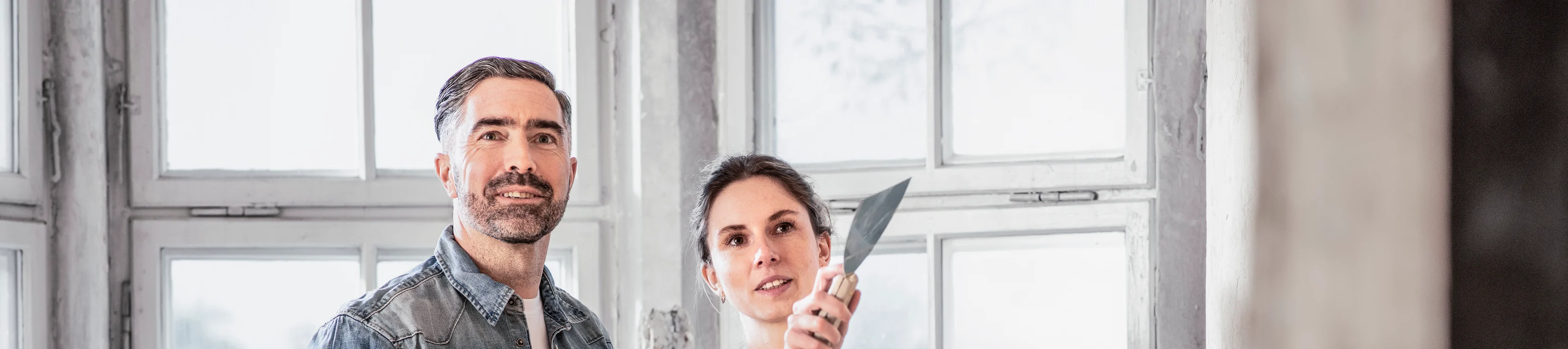 Paar Restaurierung Wohnung