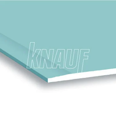 Knauf - Knauf Moistureshield Plasterboard 15mm - Knauf Moistureshield Plasterboard