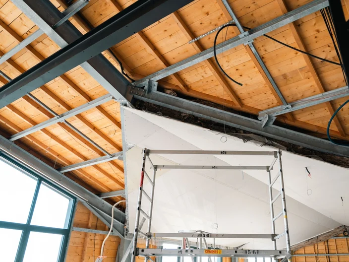 chantier bande de jonction d'angle