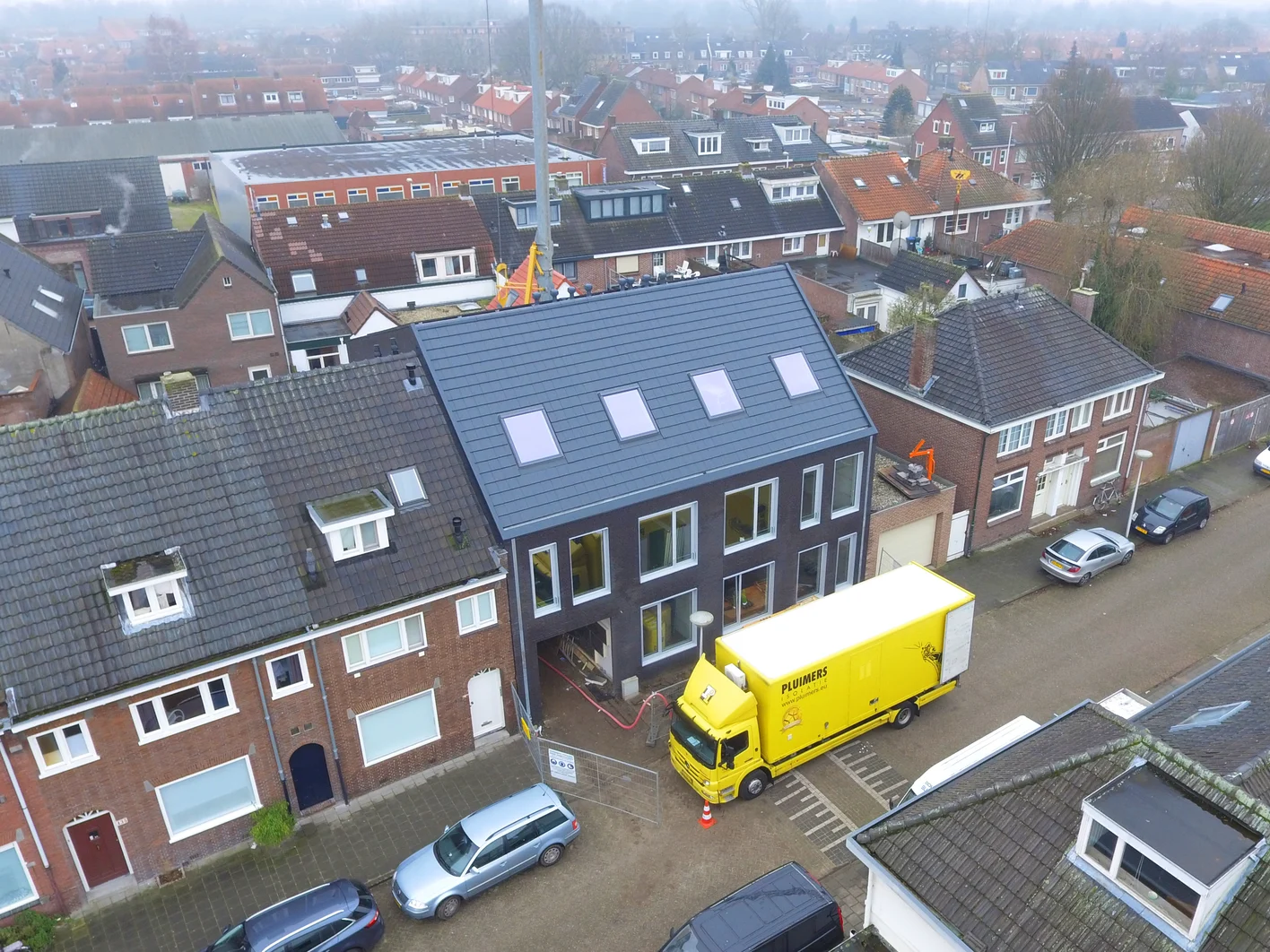 Tussen twee bestaande gebouwen bouwen, isolatie Supafil Cavity XL Eindhoven