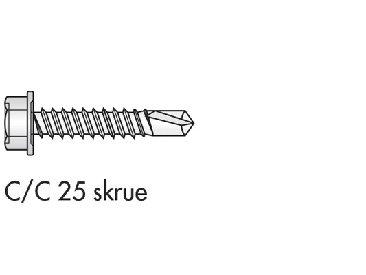 Knauf - C/C skrue - CC skrue