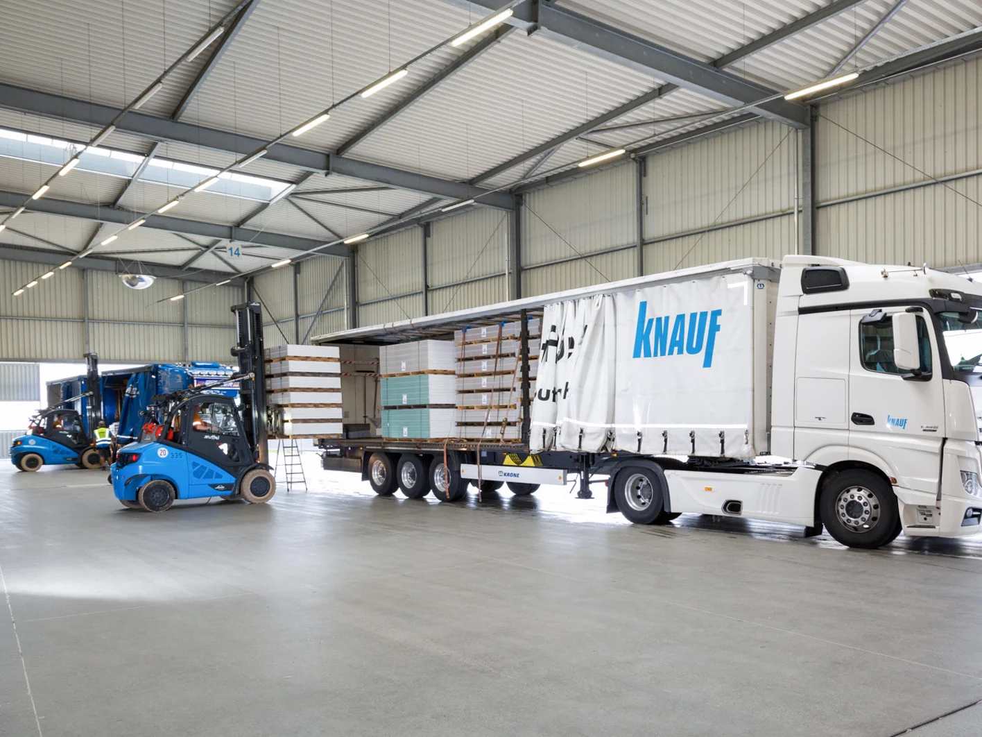 Knauf LKW Verladung