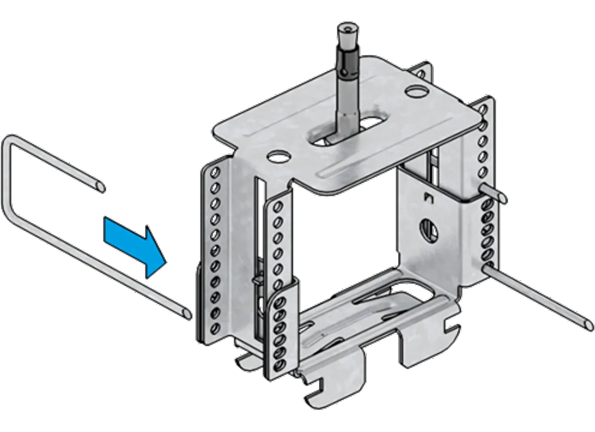 Knauf - Suspension directe prépliée réglable pour CD 60/27 - Suspension directe prépliée réglable - Mise en oeuvre
