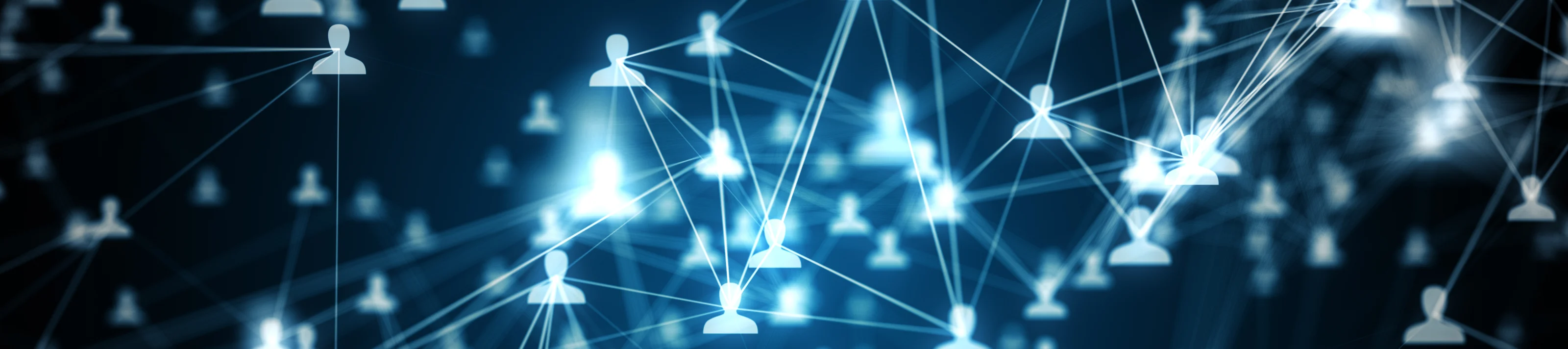 3d illustration connecting people on the internet, social network connection