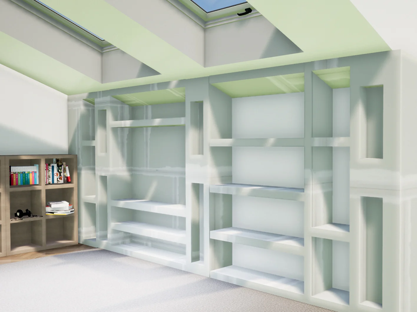 render stato lavori 2 libreria