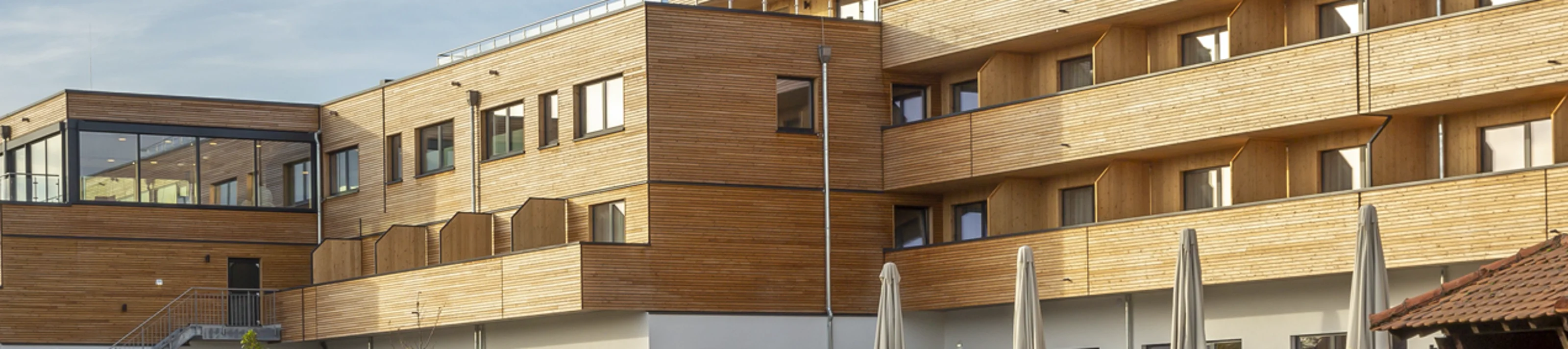 Holzbau Referenz Sonnenhotel Weingut Römmert in Volkach