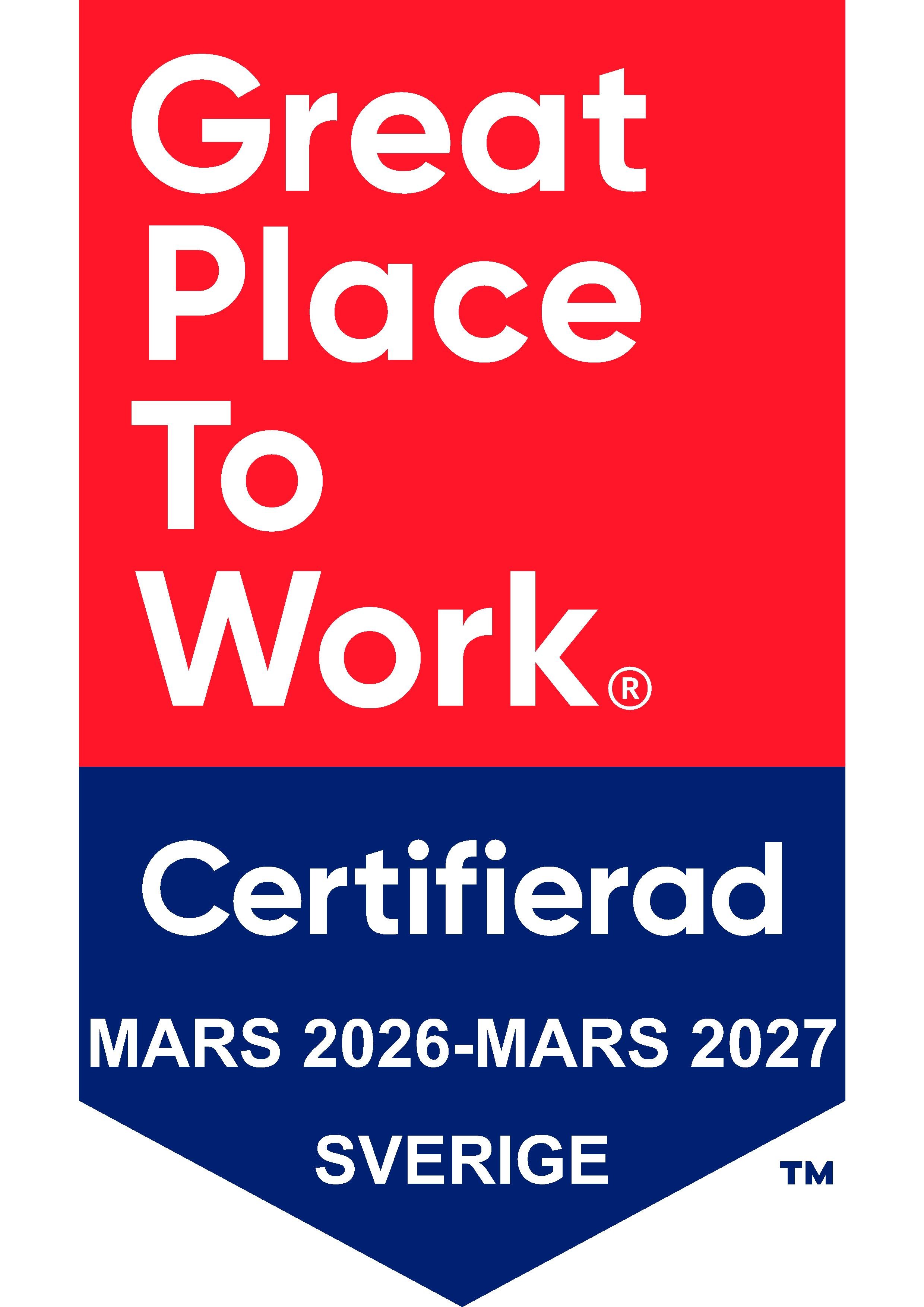 Great place to work badge