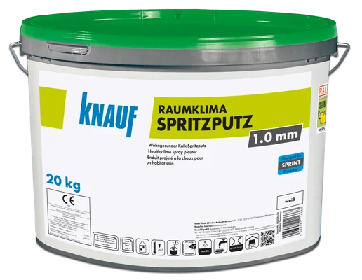 Knauf - Raumklima Spritzputz - Raumklima Spritzputz 1mm 20kg Eimer